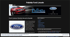 Desktop Screenshot of pallottafordlincoln.wordpress.com