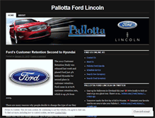 Tablet Screenshot of pallottafordlincoln.wordpress.com