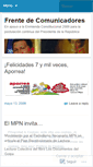 Mobile Screenshot of frentedecomunicadores.wordpress.com