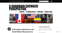 Desktop Screenshot of catholiccanada.wordpress.com