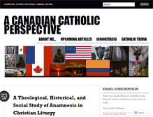 Tablet Screenshot of catholiccanada.wordpress.com