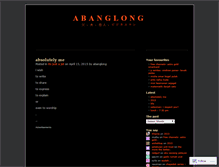 Tablet Screenshot of abanglong.wordpress.com