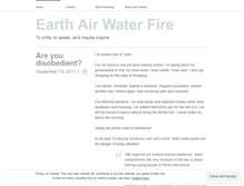 Tablet Screenshot of earthairwaterfire.wordpress.com