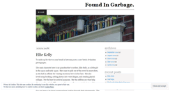Desktop Screenshot of foundingarbage.wordpress.com
