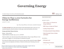 Tablet Screenshot of governingenergy.wordpress.com