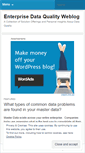 Mobile Screenshot of enterprisedataquality.wordpress.com
