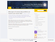 Tablet Screenshot of enterprisedataquality.wordpress.com