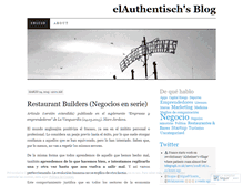 Tablet Screenshot of elauthentisch.wordpress.com