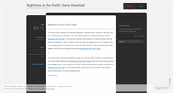 Desktop Screenshot of nightmareonthepacific.wordpress.com
