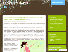 Tablet Screenshot of ladylistmaker.wordpress.com