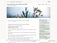 Tablet Screenshot of earthcarefumcsd.wordpress.com