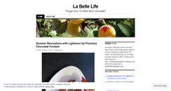 Desktop Screenshot of labellelife.wordpress.com
