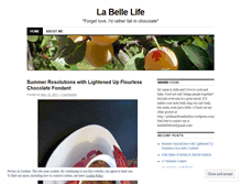 Tablet Screenshot of labellelife.wordpress.com