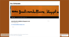 Desktop Screenshot of enfaulats.wordpress.com