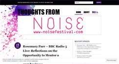 Desktop Screenshot of noisethoughts.wordpress.com