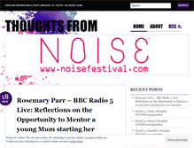 Tablet Screenshot of noisethoughts.wordpress.com