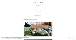 Desktop Screenshot of plotformblog.wordpress.com