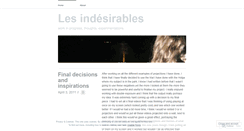 Desktop Screenshot of lesindesirables.wordpress.com