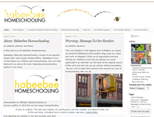 Tablet Screenshot of habeebeehomeschooling.wordpress.com