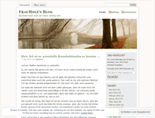 Tablet Screenshot of frauholz.wordpress.com