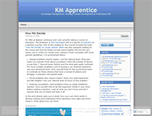 Tablet Screenshot of kmapprentice.wordpress.com