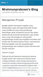 Mobile Screenshot of mrahmanprabowo.wordpress.com