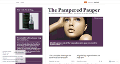 Desktop Screenshot of pamperedpauper.wordpress.com