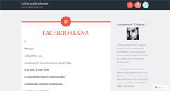 Desktop Screenshot of cronicasdelsilencio.wordpress.com
