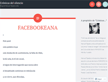Tablet Screenshot of cronicasdelsilencio.wordpress.com