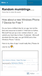 Mobile Screenshot of myrandomposting.wordpress.com