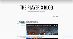 Desktop Screenshot of iamplayer3.wordpress.com