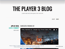 Tablet Screenshot of iamplayer3.wordpress.com