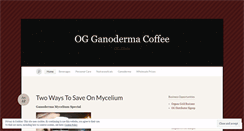 Desktop Screenshot of ogganodermacoffee.wordpress.com