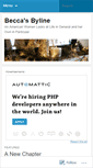 Mobile Screenshot of beccasbyline.wordpress.com