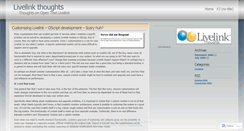 Desktop Screenshot of livelink.wordpress.com