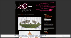 Desktop Screenshot of bloompapers.wordpress.com