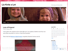 Tablet Screenshot of lizknitzalot.wordpress.com