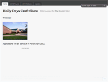 Tablet Screenshot of hollydayscraftshow.wordpress.com