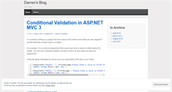 Desktop Screenshot of dotnetdarren.wordpress.com