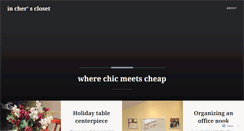 Desktop Screenshot of cherscloset.wordpress.com