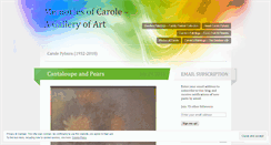 Desktop Screenshot of memoriesofcarole.wordpress.com