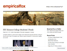 Tablet Screenshot of empiricalfox.wordpress.com