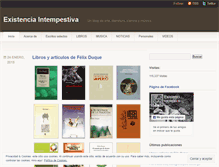 Tablet Screenshot of existenciaintempestiva.wordpress.com