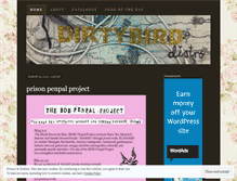Tablet Screenshot of dirtybirddistro.wordpress.com