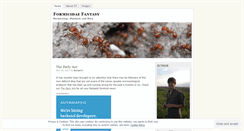 Desktop Screenshot of formicidaefantasy.wordpress.com