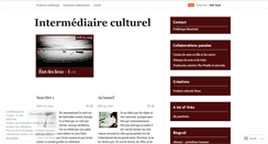 Desktop Screenshot of intermediaireculturel.wordpress.com