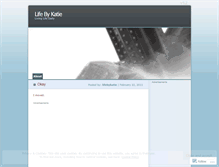 Tablet Screenshot of lifebykatie.wordpress.com