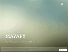 Tablet Screenshot of mayapy.wordpress.com