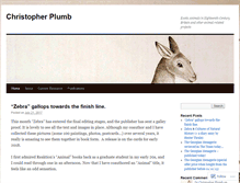 Tablet Screenshot of christopherplumb.wordpress.com