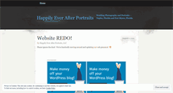 Desktop Screenshot of happilyeverafterportraits.wordpress.com